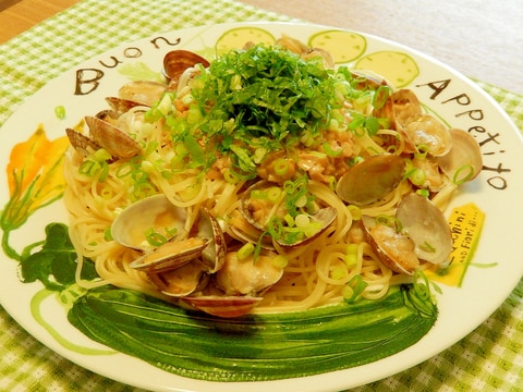 うちカフェ風～あさりと納豆の和風パスタ☆